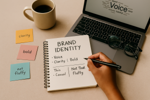 Music teacher discovering brand clarity through digital strategy